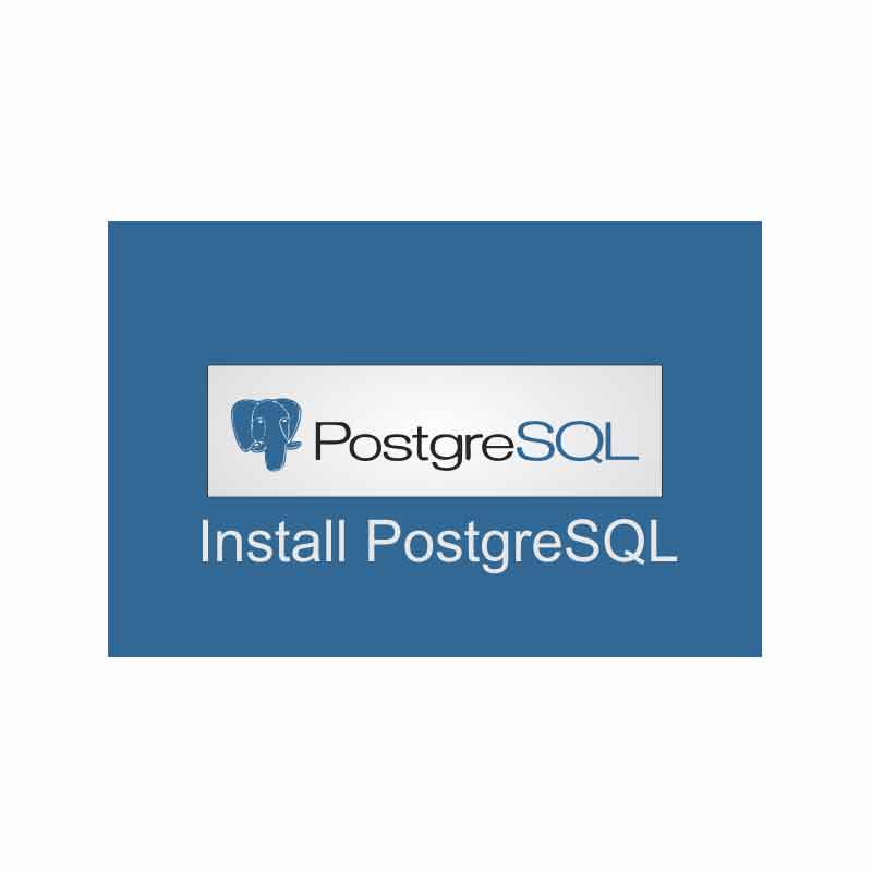 postgresql install db on external drive